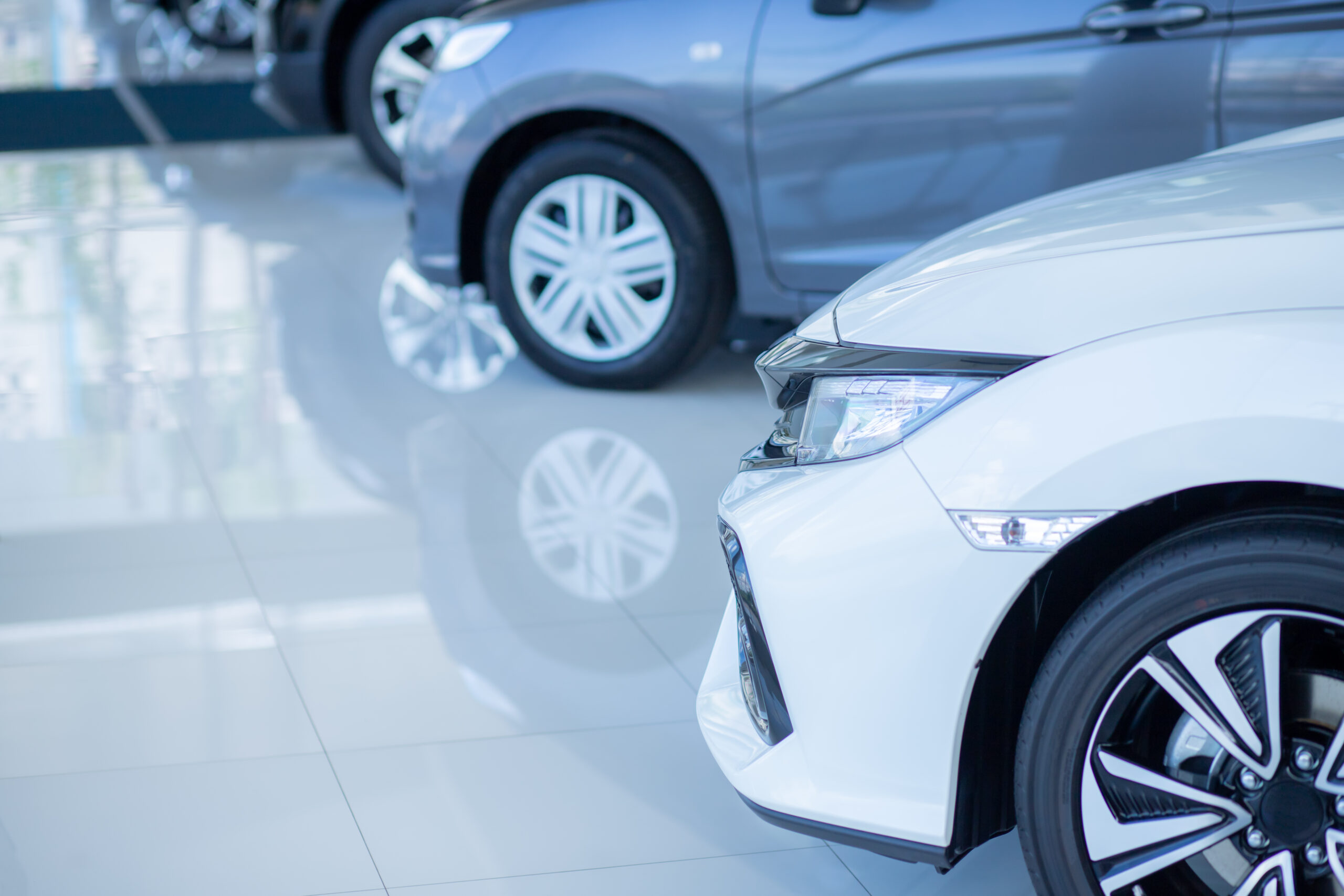 Showroom Epoxy Floors in Car Dealership